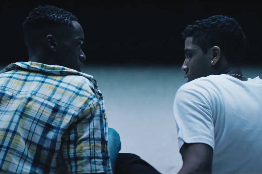 Ashton Sanders som tenårings-Chiron i Moonlight.