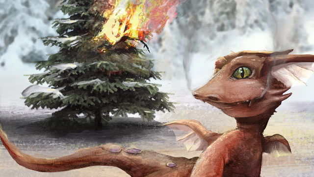 Illustrasjonsbilde fra den kommende Dragens hjerte.
