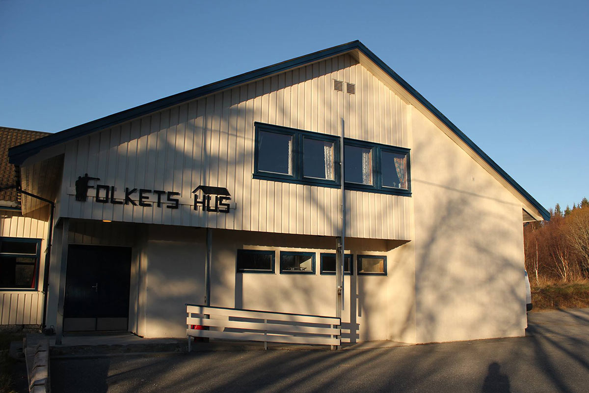 Slik ser lokalene ut. Folkes hus på øya Vega. Foto: Vega Media